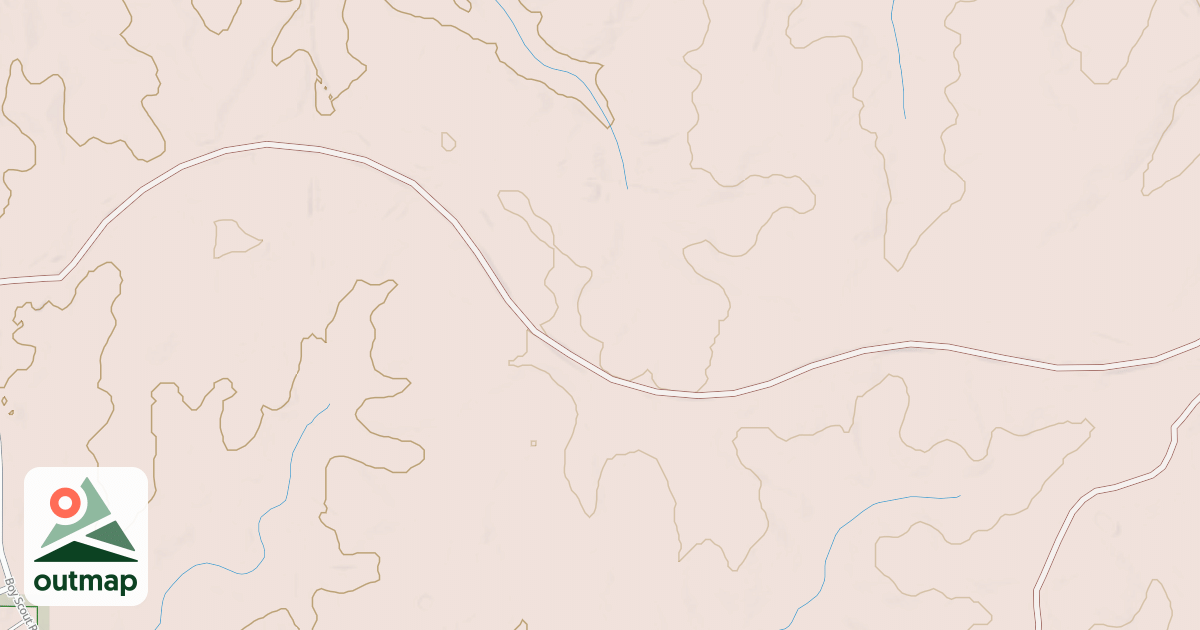 Map of Claiborne Boy Scout Trail