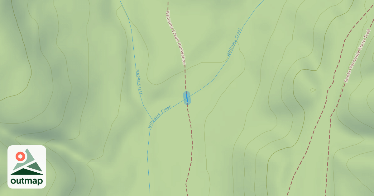 Map of Williams Creek Horseshoe