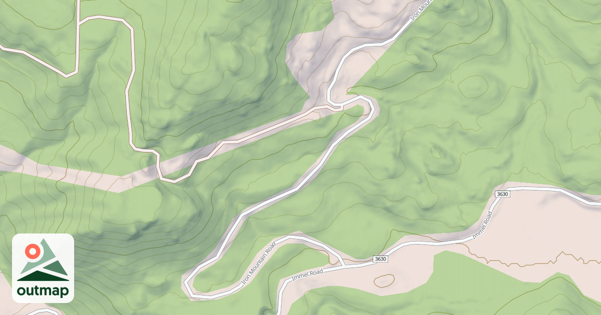 Map of IRON MTN ROAD