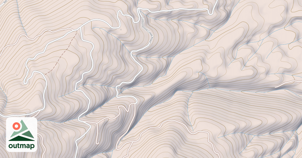 Map of COTTONWOOD CR