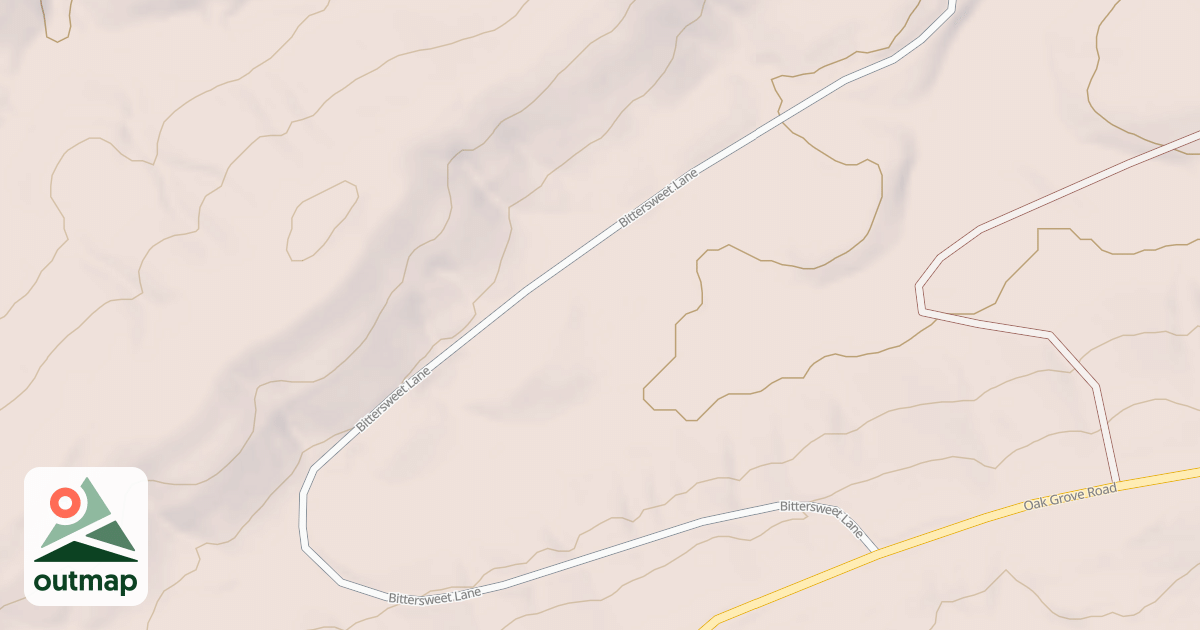 Map of BITTERSWEET LANE