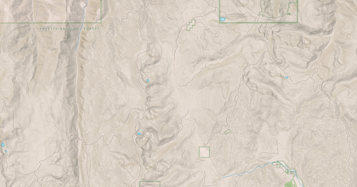 Map preview of BURGDORF-FRENCH CREEK
