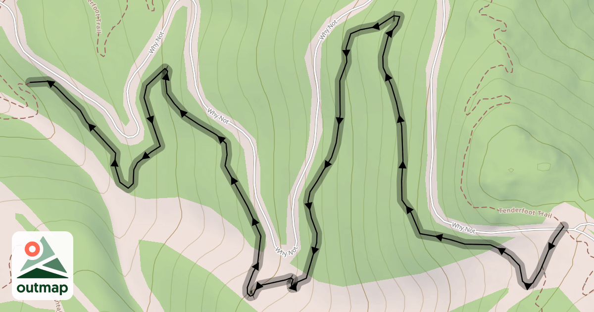 Map of Raw Hide Trail