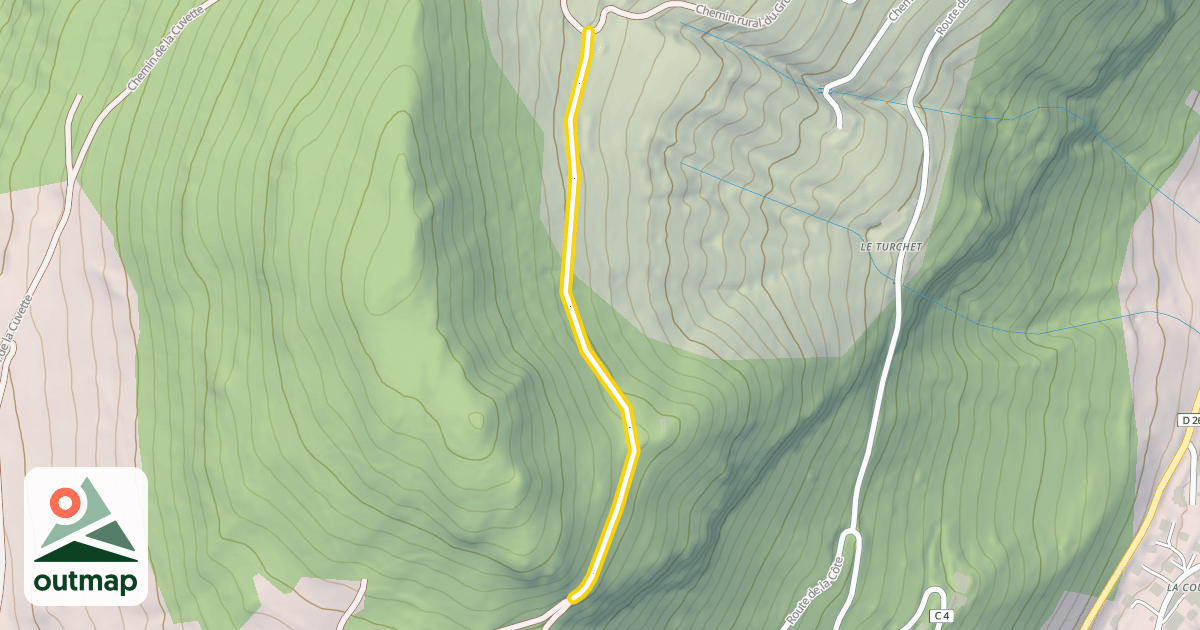 Map of Chemin rural des Choseaux
