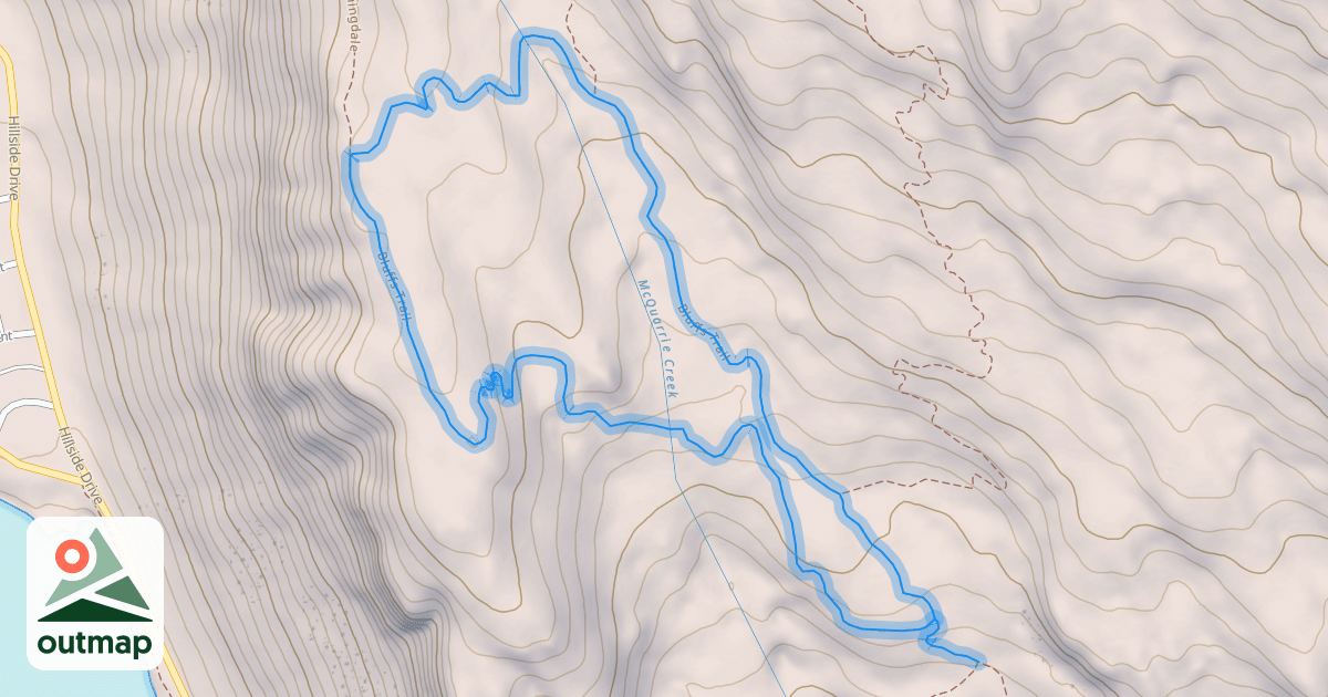 Map of Bluffs Trail