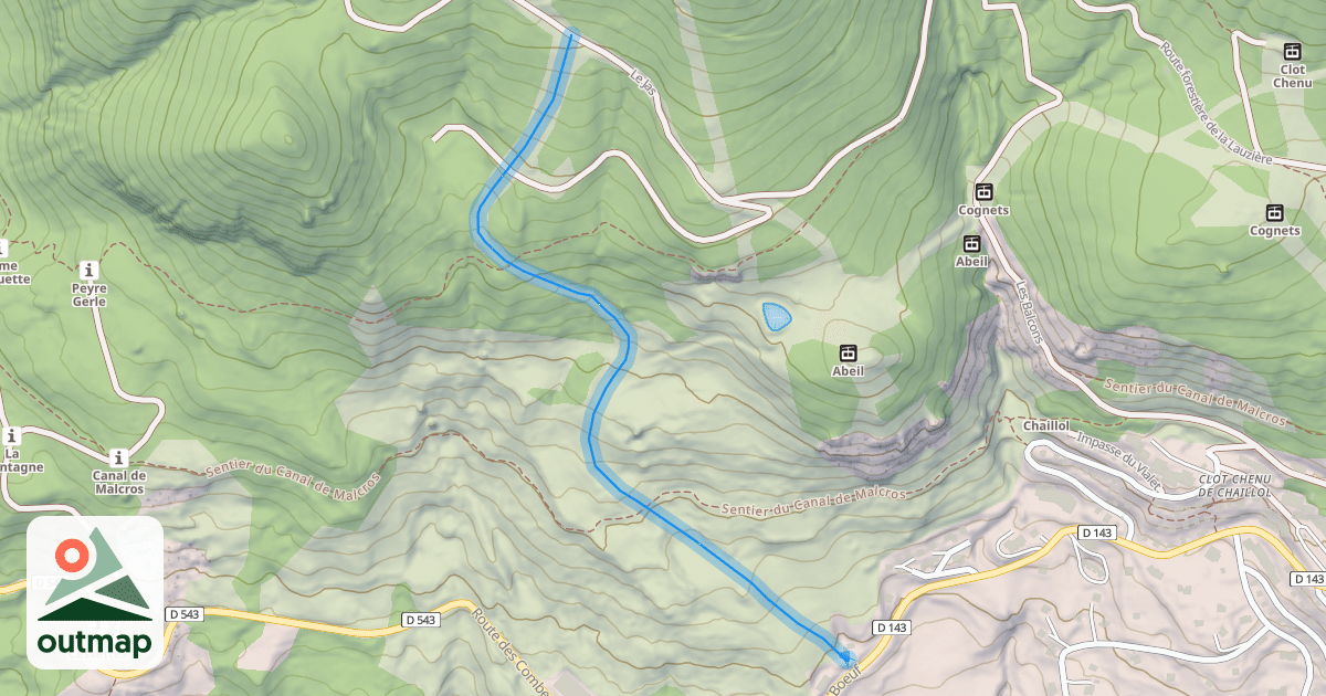 Map of La Lauzière