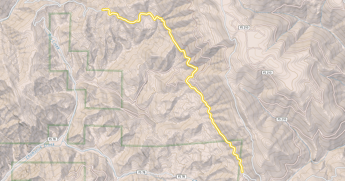 Map preview of Forest Road 7801