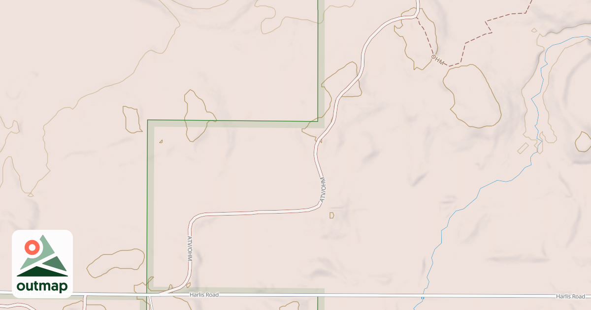 Map of Matthew Lourey State Trail