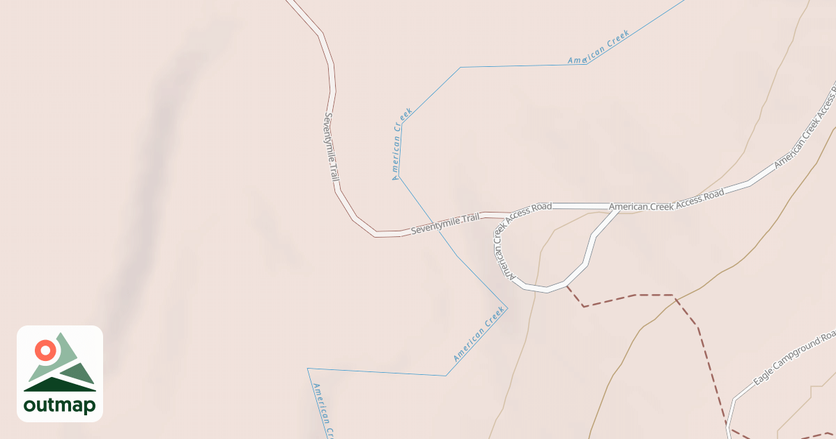 Map of Seventymile Trail