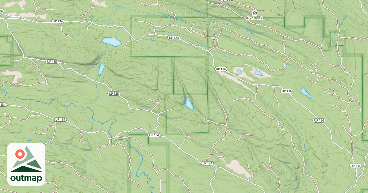 Map of Keweenaw State Trail