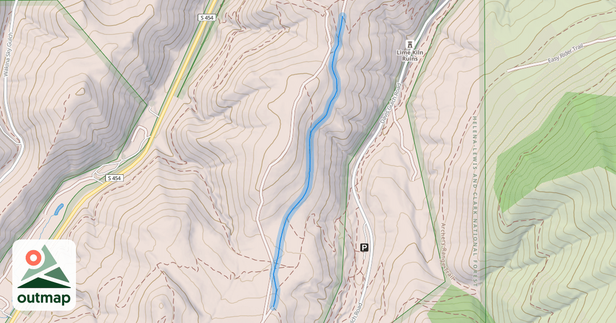 Map of Rodney Ridge Trail