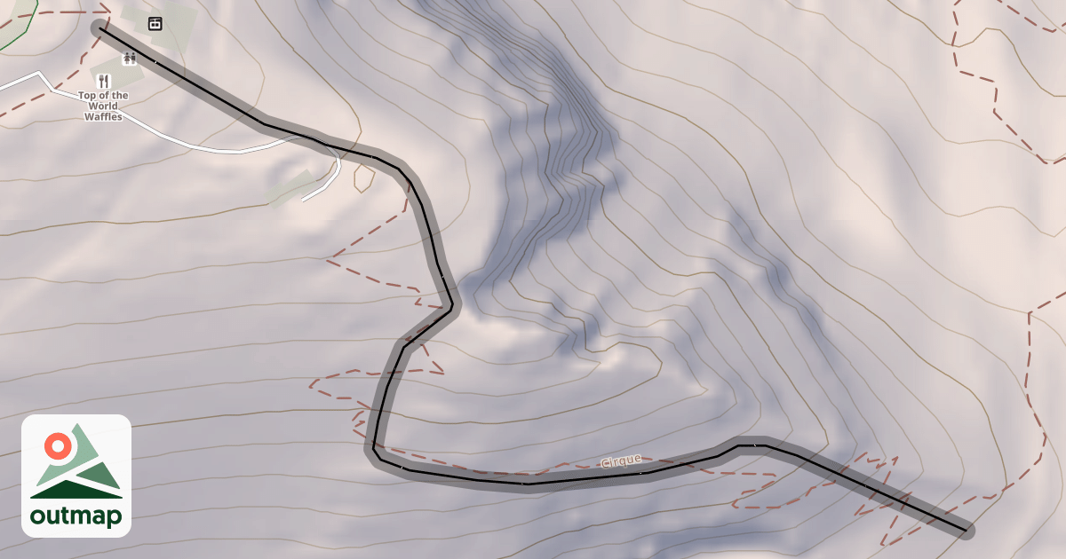Map of East Ridge Traverse