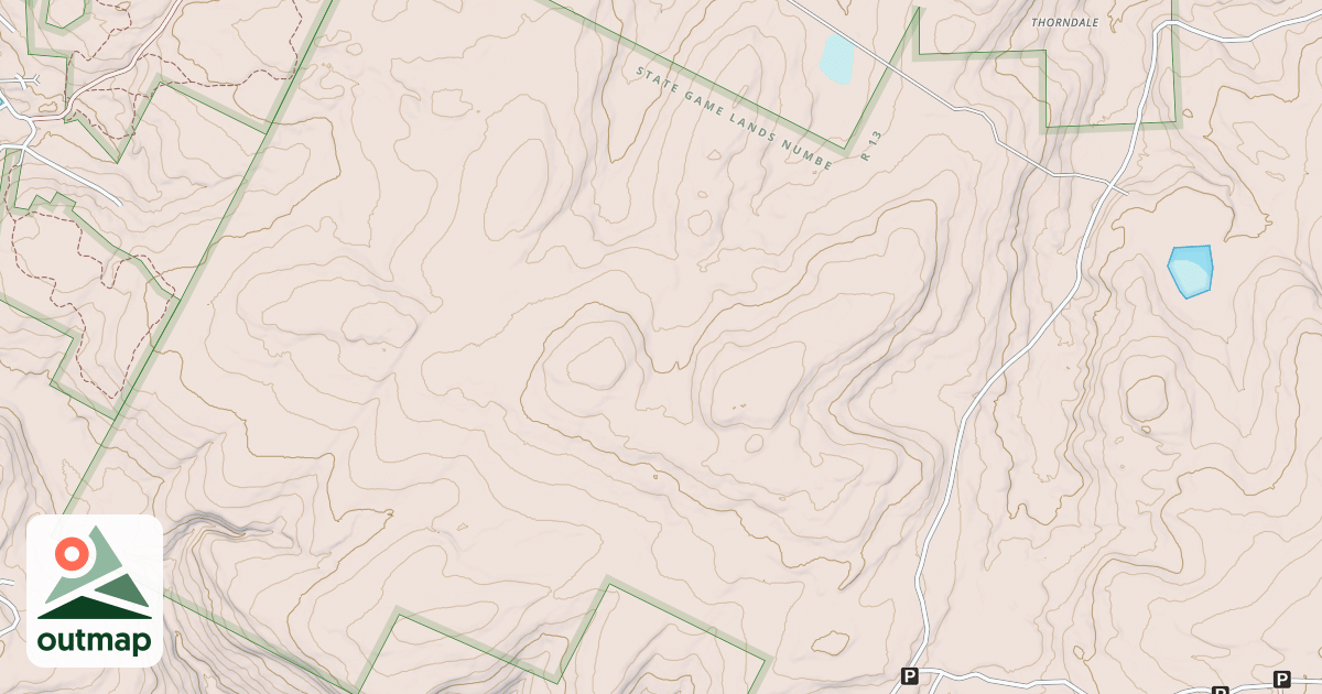 Map of Dutchman's Swamp Road