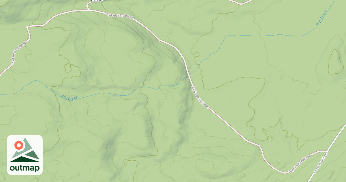 Map of DRY CREEK TRAILHEAD