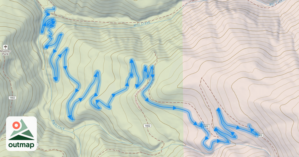 Map of Elephant Descent Trail