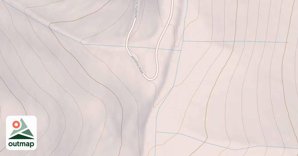 Map of DARK CANYON SPUR