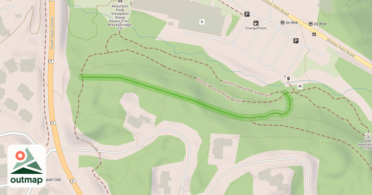 Map of Illinois Creek High Trail