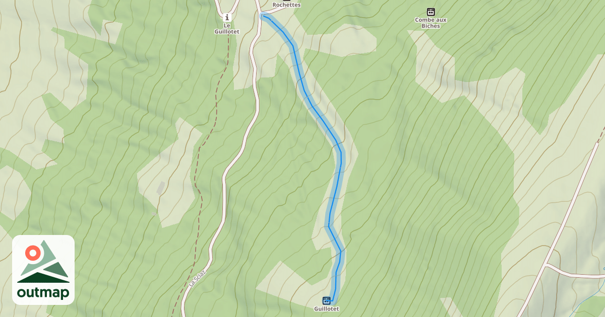 Map of Le Guillotet