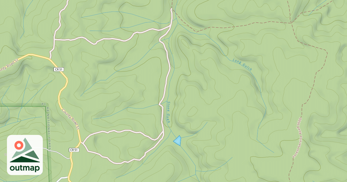 Map of LONG GULCH WEST