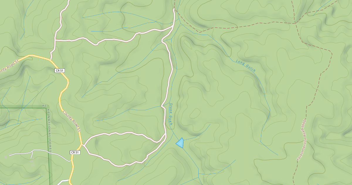 Map preview of LONG GULCH WEST