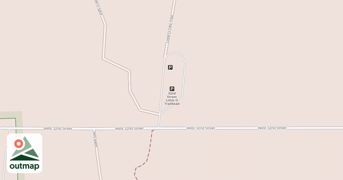 Map of 32ND ST LITTLE O ORV TRAILHEAD