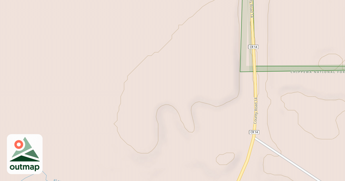 Map of BIG FORK RIVER SPUR 2454