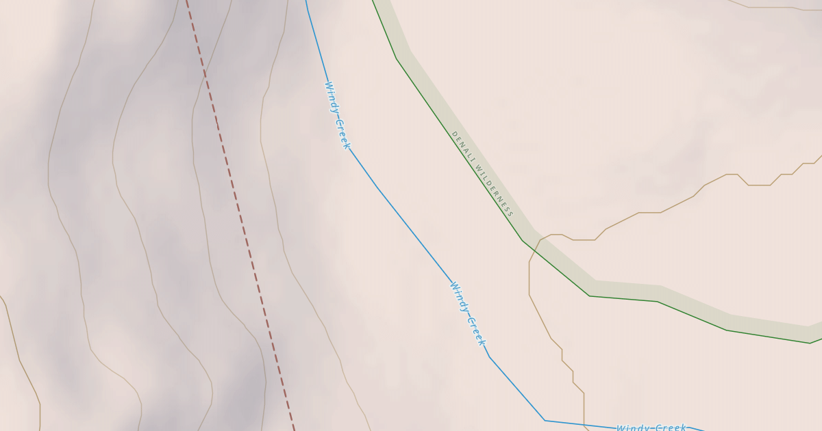 Map preview of Windy Creek Subsistence Ohv Trail