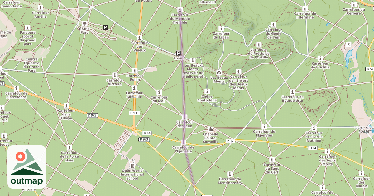 Map of Route du Tréan
