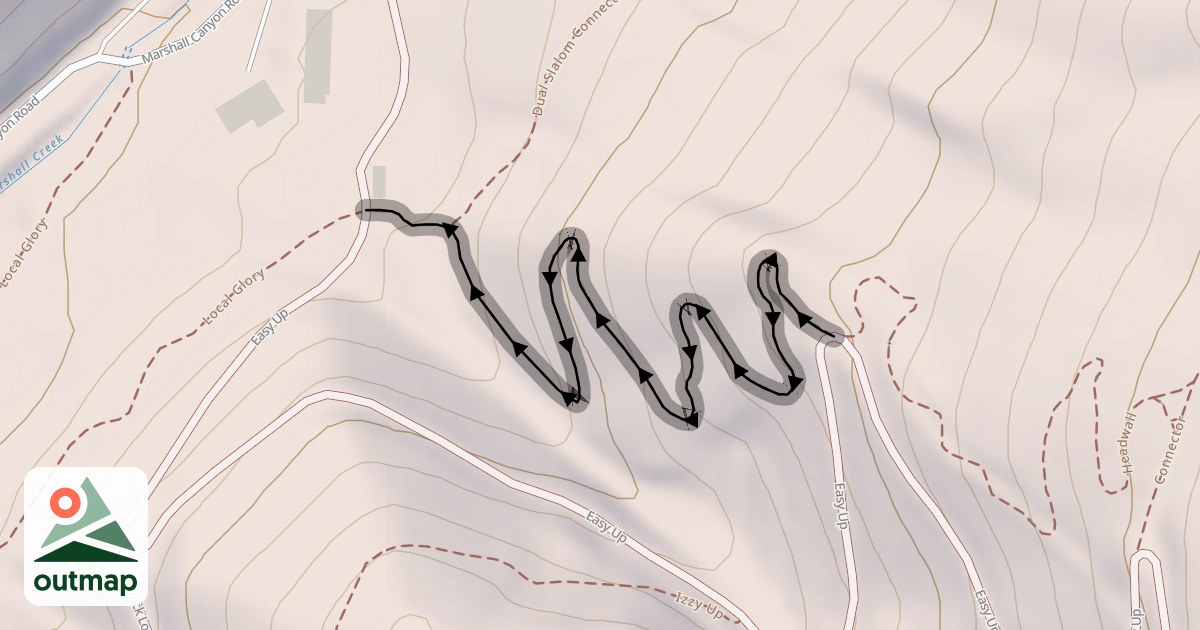 Map of Lower Headwall