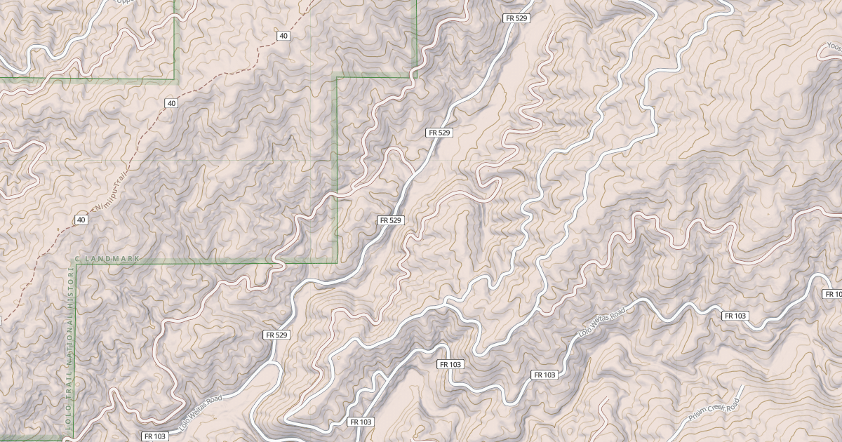 Map preview of CAMP CREEK FACE