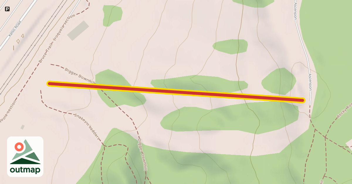 Map of Updraft Chairlift