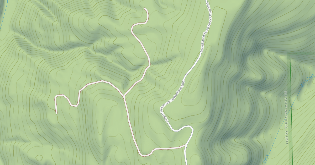 Map preview of USFS Motor Vehicle Use Map Roads {6A386388-5032-4C49-91D7-DF2E743098B9}