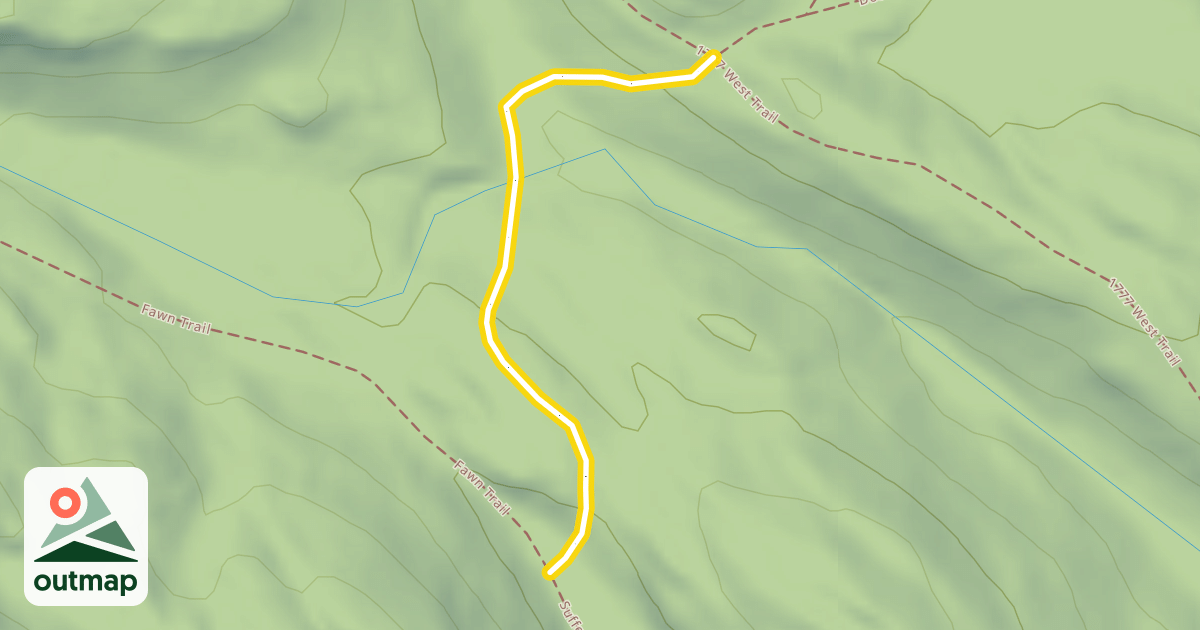 Map of Suffern-Bear Mountain Trail