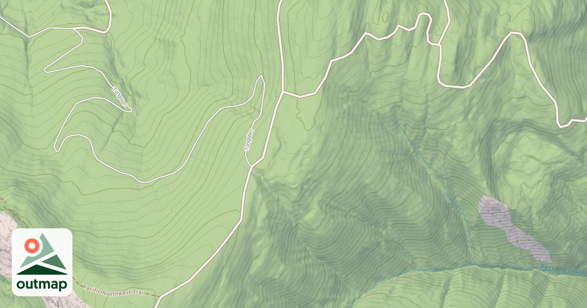 Map of Pacific Northwest National Scenic Trail
