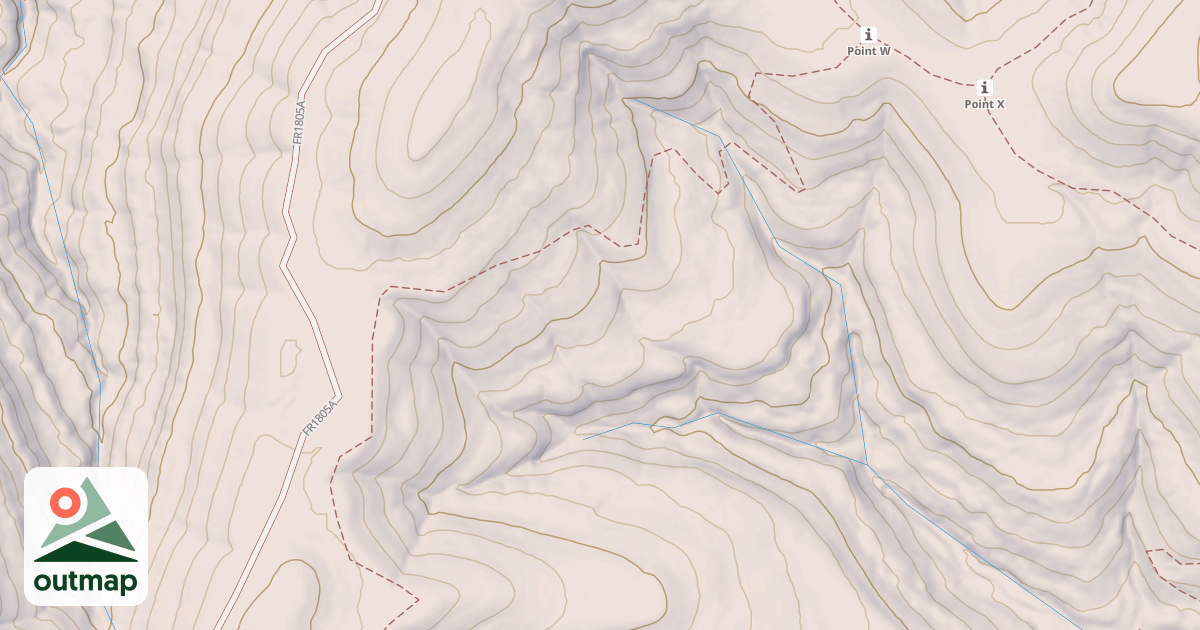 Map of HIGH MTN LOOP A