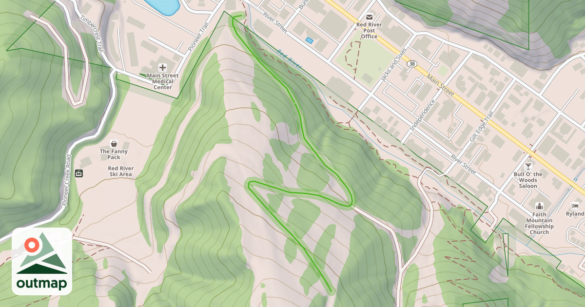 Map of Prospector's Lane