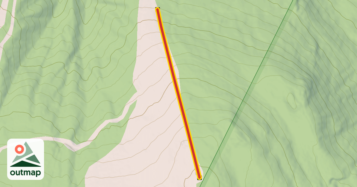 Map of Telegraph T-bar