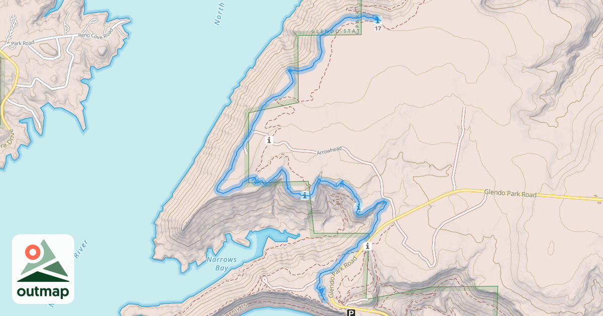 Map of Narrows Bluff