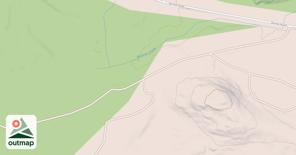 Map of BONITA CREEK SOUTH ROAD