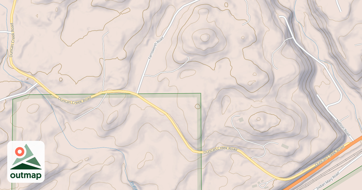 Map of DUNCAN CREEK