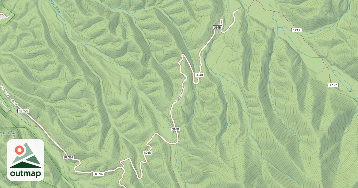 Map of CABIN HOLLOW