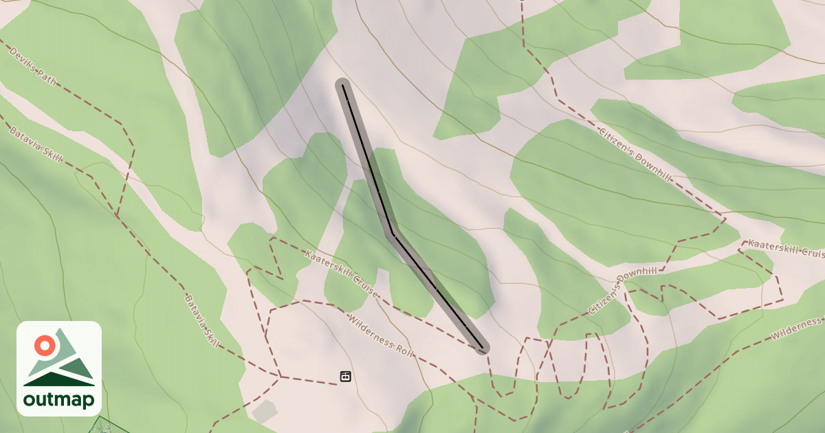 Map of Whistler Chute