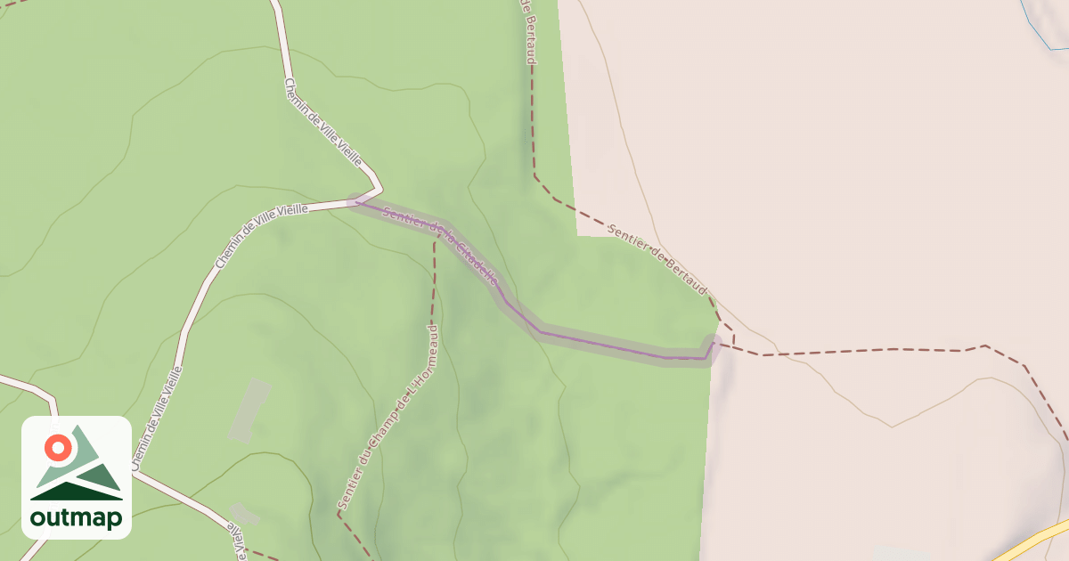 Map of Sentier de la Citadelle