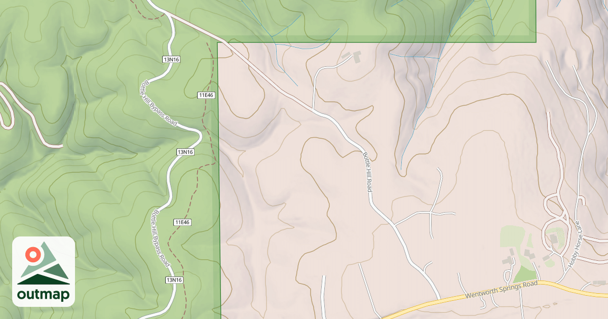 Map of BOTTLE HILL