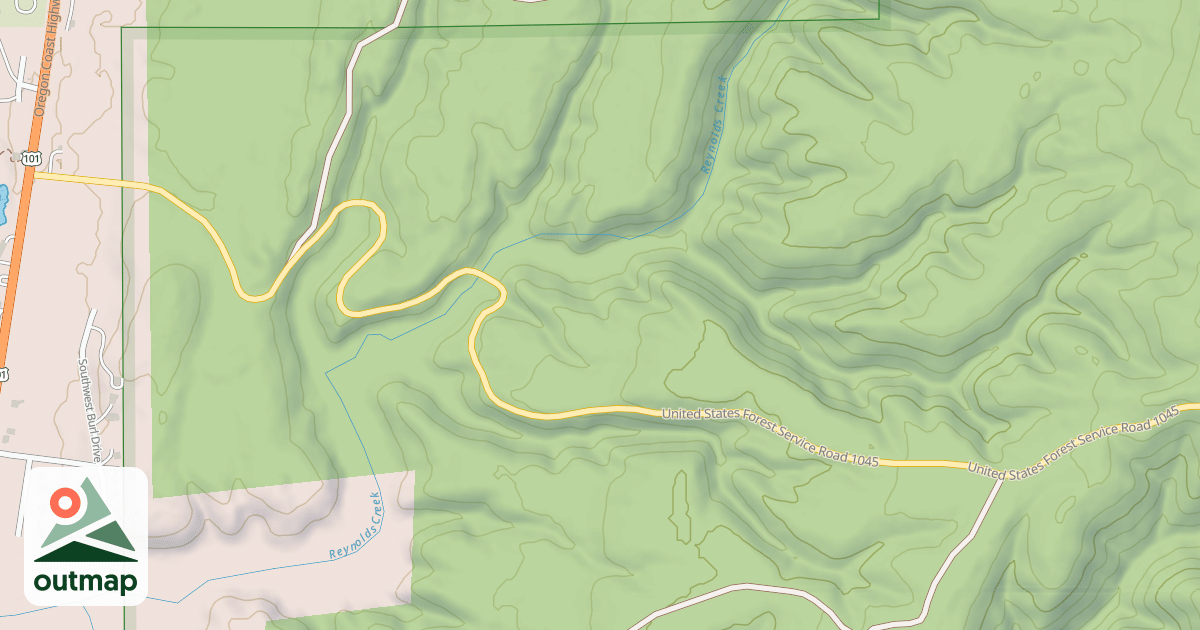 Map of DICK'S FORK