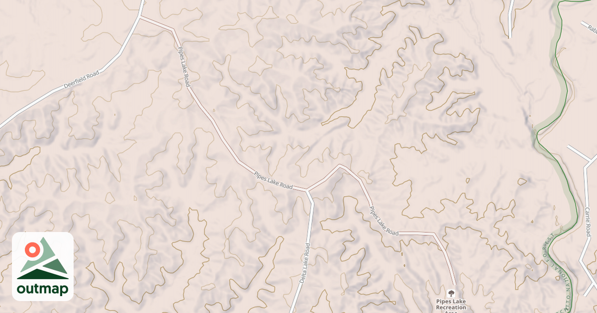 Map of PIPES LAKE