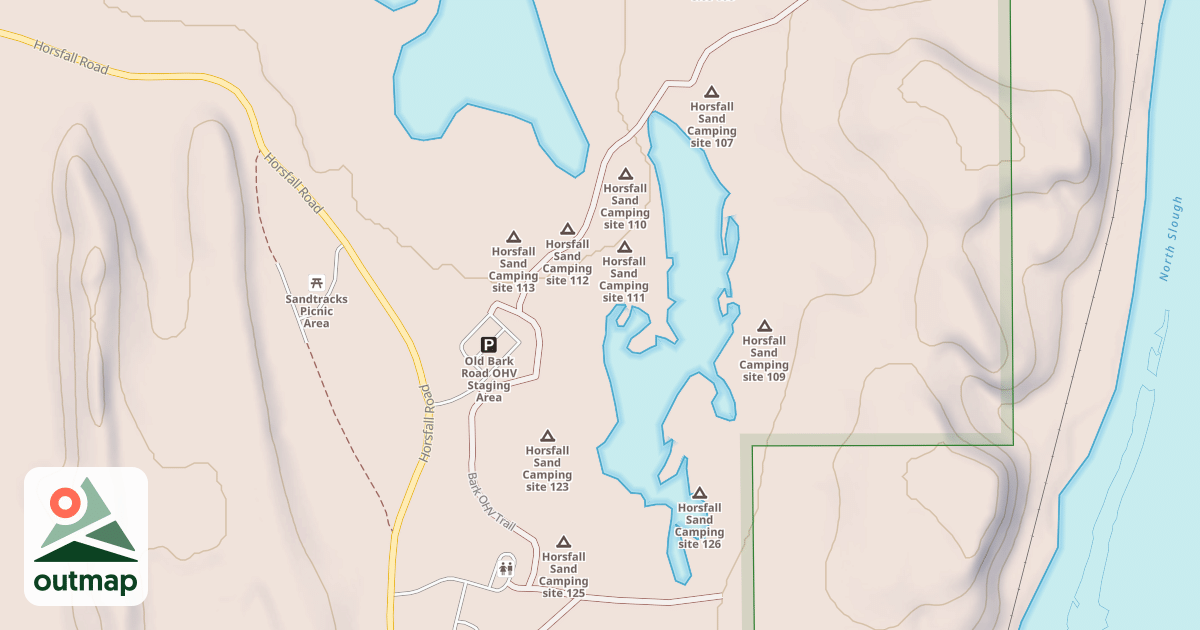 Map of Bark Ohv Trail