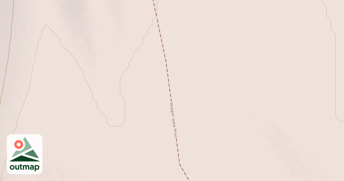Map of Copper Lake Trail