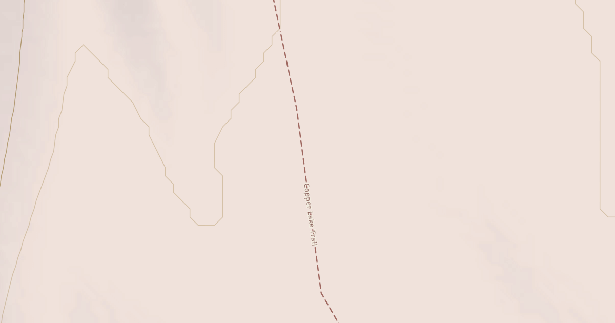 Map preview of Copper Lake Trail