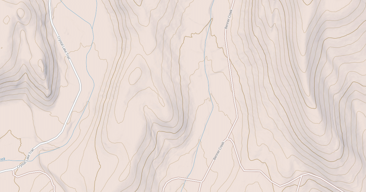 Map preview of BENNER CREEK NORTH